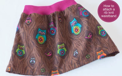 How To Attach A Rib Knit Waist Band