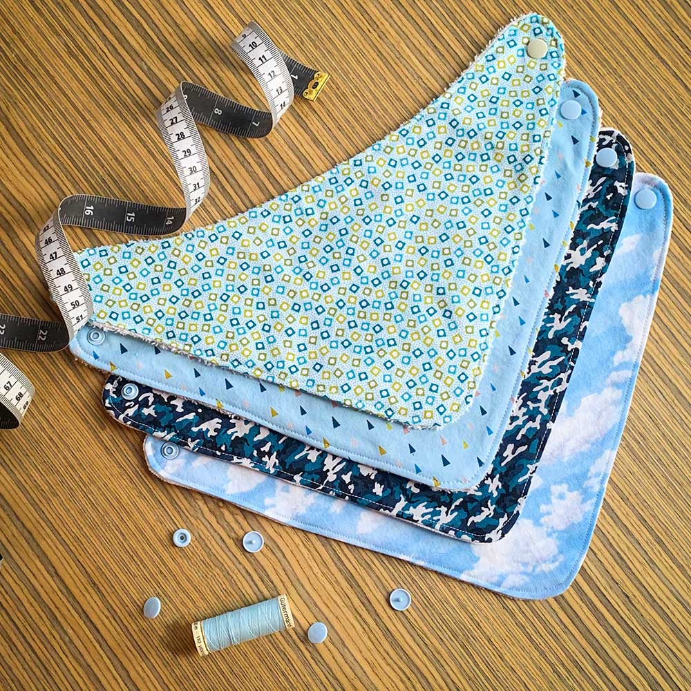 Free Dribble Bib Pattern and sewing tutorial