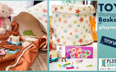 Toy Storage Basket and Play Mat Sewing Tutorial