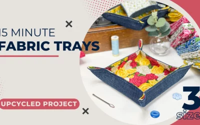 15-Minute Upcycled Fabric Tray Tutorial