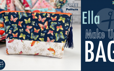 Sew A Make Up Bag: Free Pattern and Tutorial To Make A Large Make Up Bag