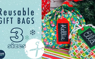 How to make reusable Christmas bags: Sewing Tutorial