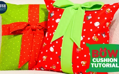 Christmas Bow Cushion – Beginner Friendly Project