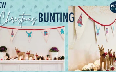 Sew Your Own Appliquéd Christmas Bunting Tutorial