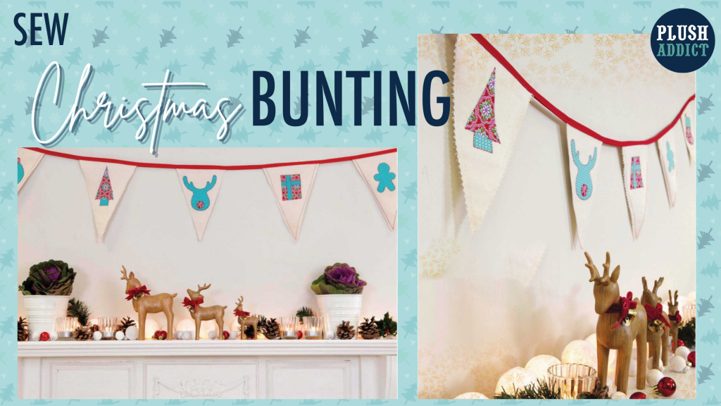 Sew Your Own Appliquéd Christmas Bunting Tutorial