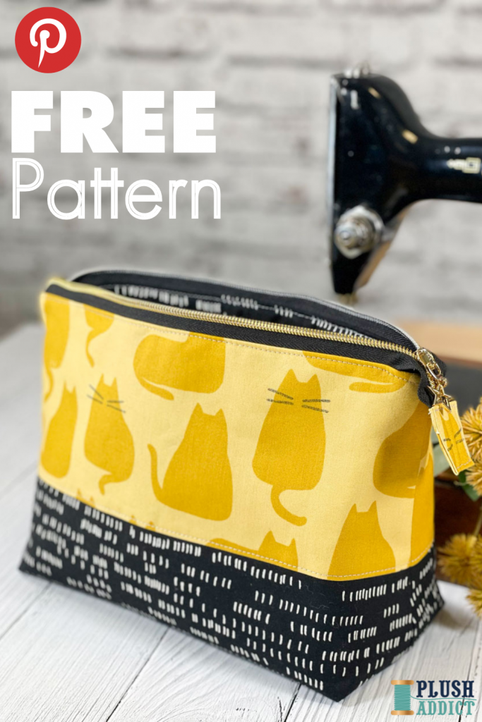 free Makeup bag pattern and sewing tutorial