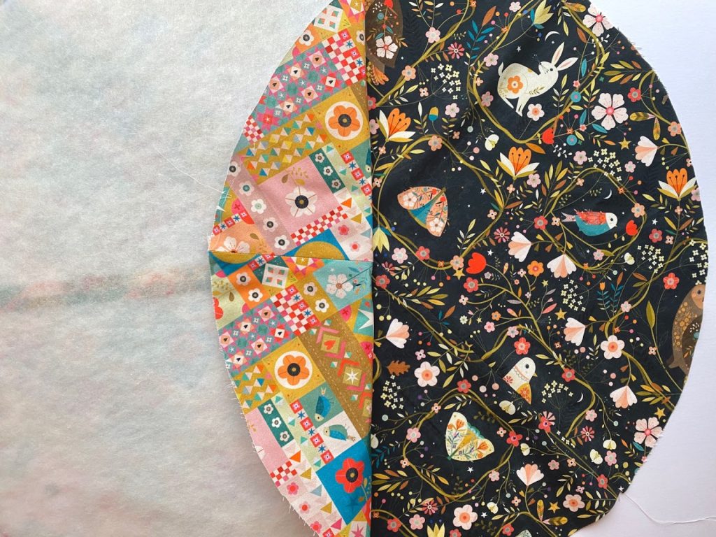 Apply the fusible fleece 