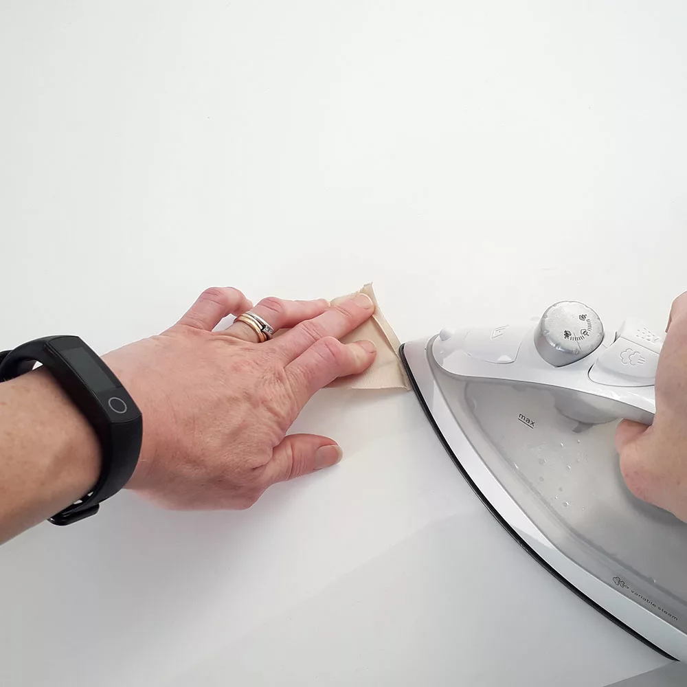 <br />
Sewing the play mat step 1